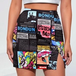 POP ART PRINT MINI SKIRT